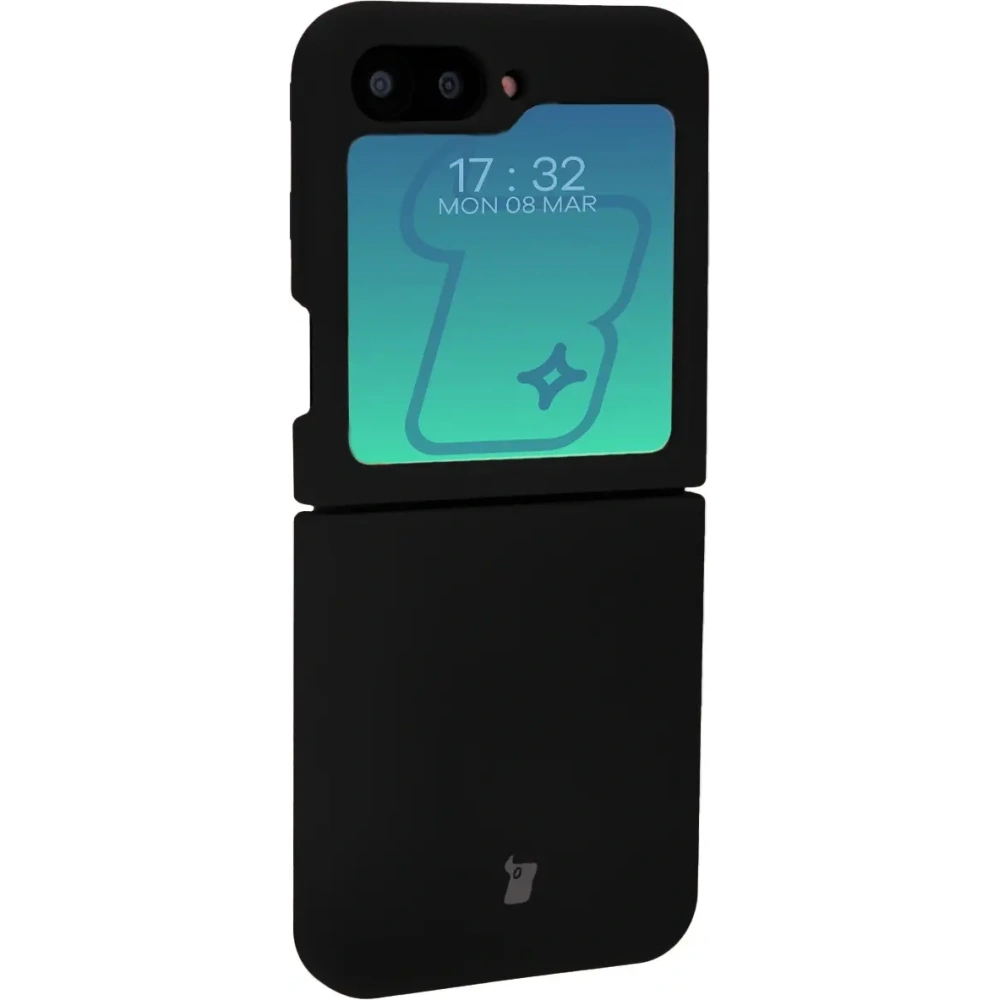 Silikonowe etui Bizon Soft Case do Samsung Galaxy Z Flip6 / 7 FE czarne