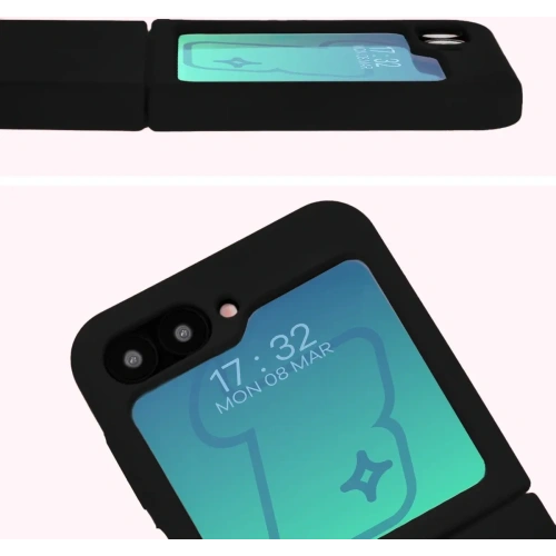 Kup Bizon Soft Case Samsung Galaxy Z Flip6 negru - BIZ5720 - {ean13} - Sklep Home Screen