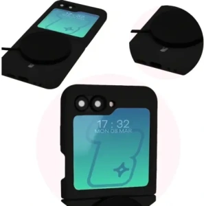 Kup Silikonowe etui Bizon Soft Case do Samsung Galaxy Z Flip6 czarne - BIZ5720 - {ean13} - Sklep Home Screen