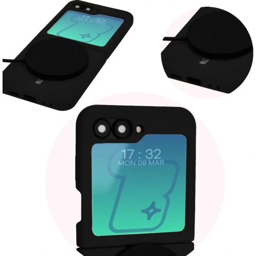 Kup Bizon Soft Case Samsung Galaxy Z Flip6 negru - BIZ5720 - {ean13} - Sklep Home Screen