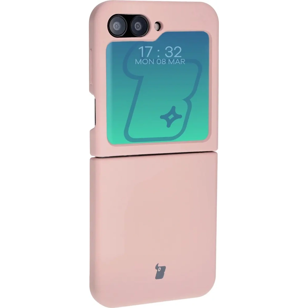 Silikonowe etui Bizon Soft Case do Samsung Galaxy Z Flip6 / 7 FE jasnoróżowe