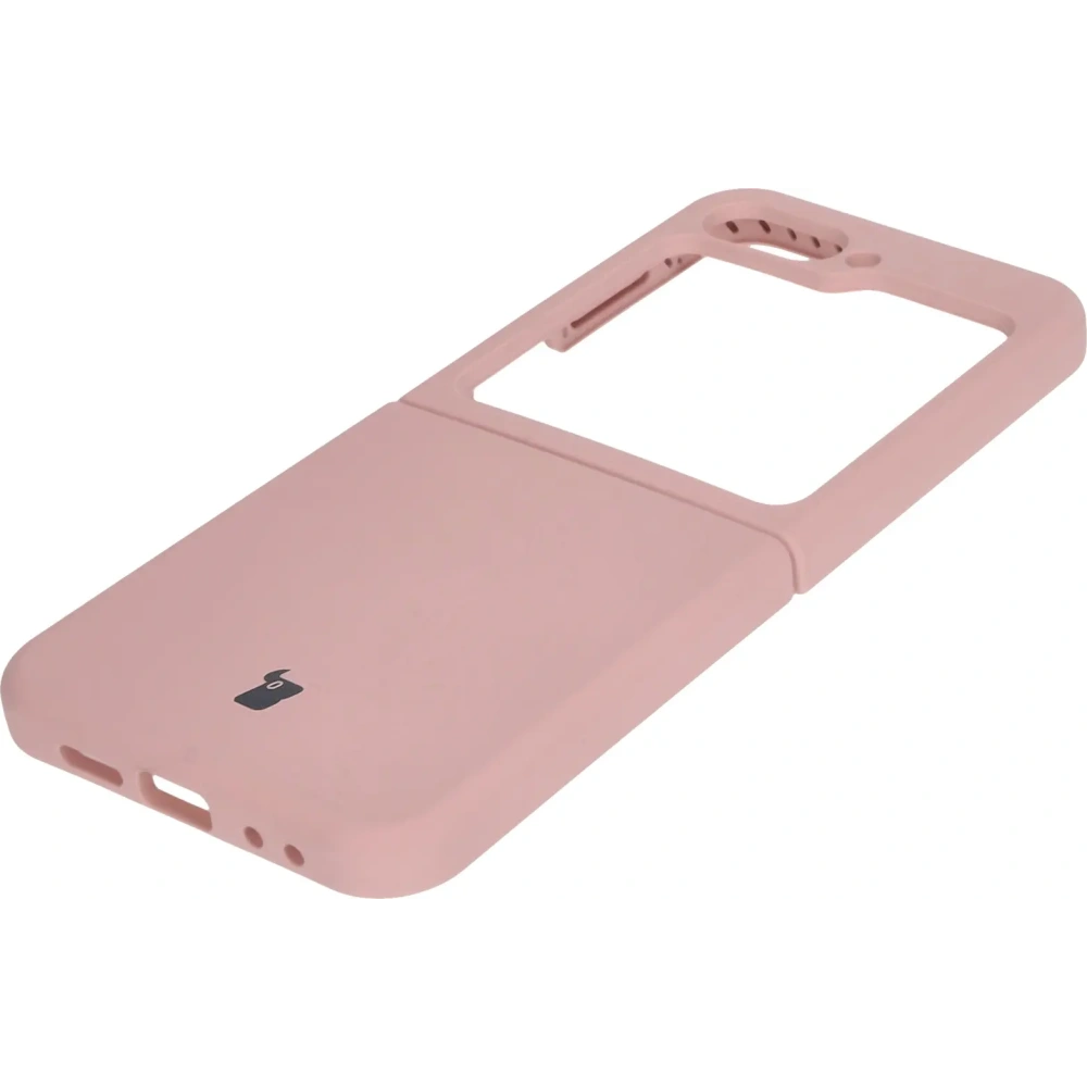 Silikonowe etui Bizon Soft Case do Samsung Galaxy Z Flip6 / 7 FE jasnoróżowe