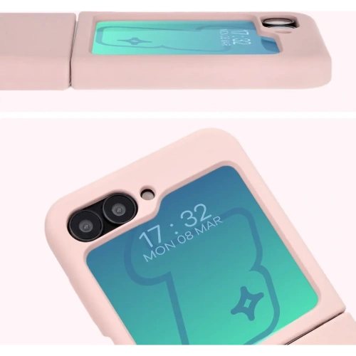 Kup Bizon Soft Case Samsung Galaxy Z Flip6 roz deschis - BIZ5721 - {ean13} - Sklep Home Screen