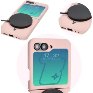 Kup Silikonowe etui Bizon Soft Case do Samsung Galaxy Z Flip6 jasnoróżowe - BIZ5721 - {ean13} - Sklep Home Screen