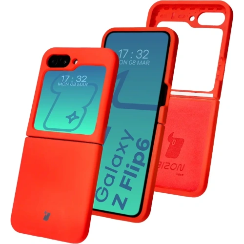 Kup Bizon Soft Case Samsung Galaxy Z Flip6 roșu - BIZ5723 - {ean13} - Sklep Home Screen