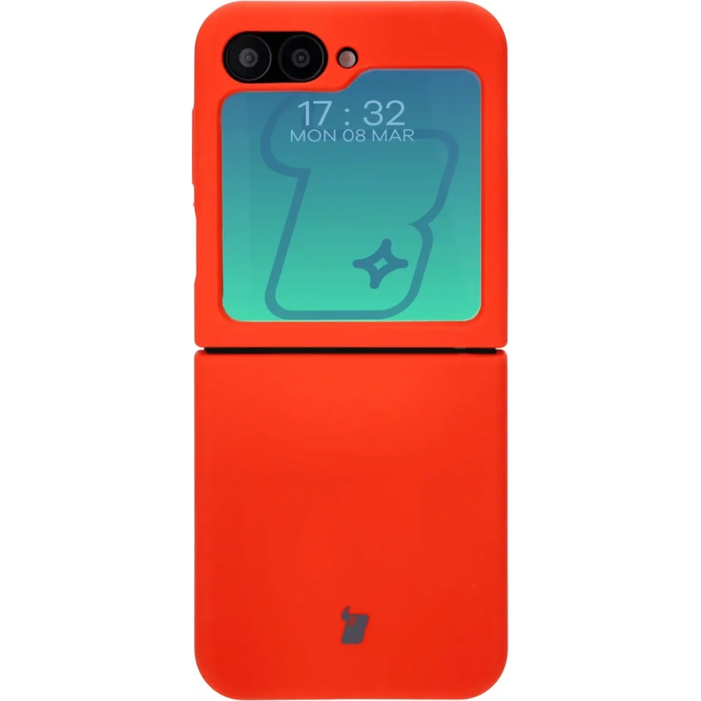 Silikonowe etui Bizon Soft Case do Samsung Galaxy Z Flip6 / 7 FE czerwone