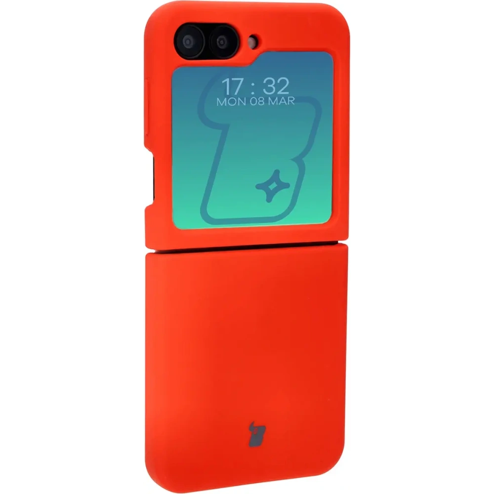 Silikonowe etui Bizon Soft Case do Samsung Galaxy Z Flip6 / 7 FE czerwone