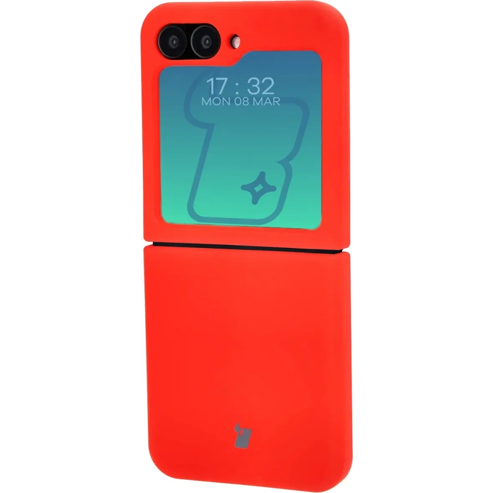 Silikonowe etui Bizon Soft Case do Samsung Galaxy Z Flip6 / 7 FE czerwone