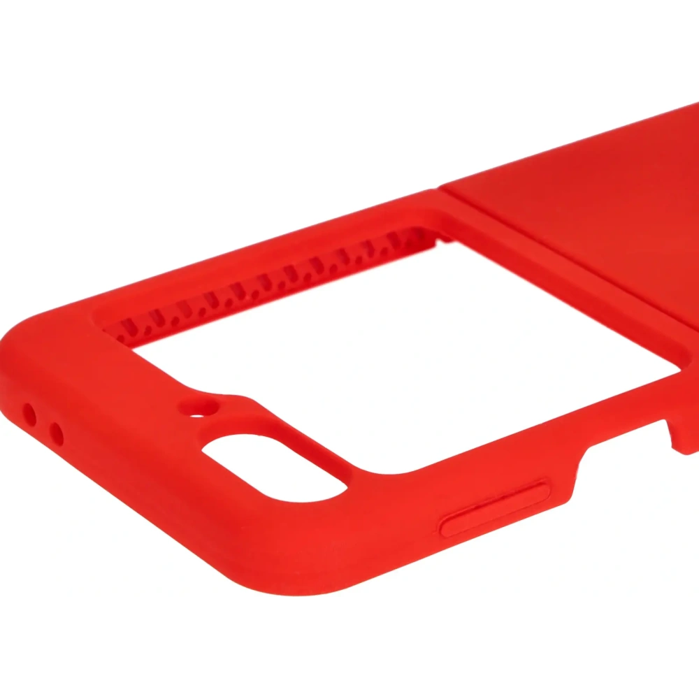 Silikonowe etui Bizon Soft Case do Samsung Galaxy Z Flip6 / 7 FE czerwone