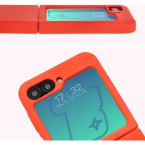 Kup Silikonowe etui Bizon Soft Case do Samsung Galaxy Z Flip6 czerwone - BIZ5723 - {ean13} - Sklep Home Screen