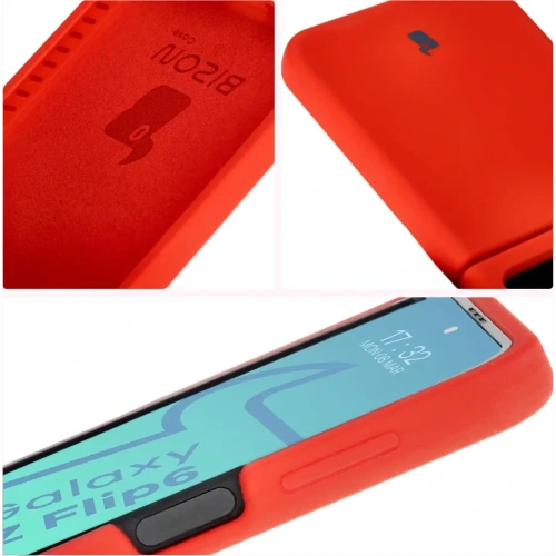 Kup Bizon Soft Case Samsung Galaxy Z Flip6 roșu - BIZ5723 - {ean13} - Sklep Home Screen