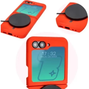 Kup Silikonowe etui Bizon Soft Case do Samsung Galaxy Z Flip6 czerwone - BIZ5723 - {ean13} - Sklep Home Screen