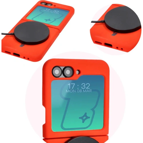 Kup Bizon Soft Case Samsung Galaxy Z Flip6 roșu - BIZ5723 - {ean13} - Sklep Home Screen
