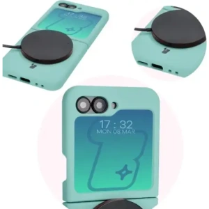 Kup Silikonowe etui Bizon Soft Case do Samsung Galaxy Z Flip6 turkusowe - BIZ5724 - {ean13} - Sklep Home Screen