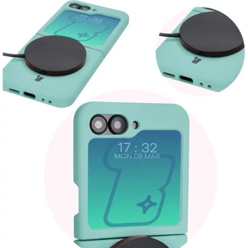 Kup Bizon Soft Case Samsung Galaxy Z Flip6 türkis - BIZ5724 - {ean13} - Sklep Home Screen