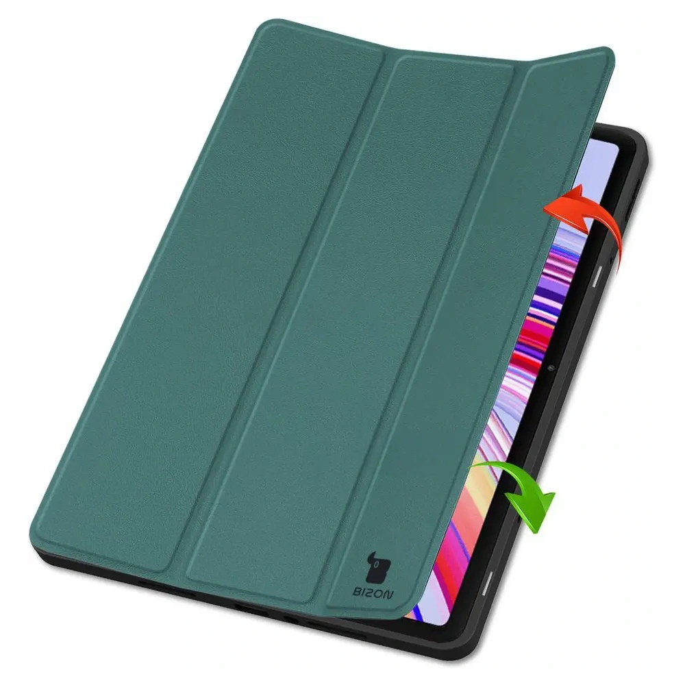 Etui z klapką Bizon Case Tab Lizard do Xiaomi Redmi Pad Pro 12.1 ciemnozielone