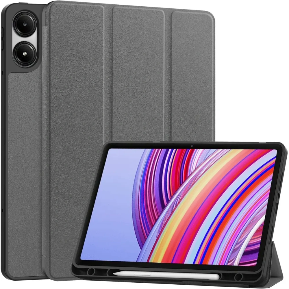 Etui z klapką Bizon Case Tab Lizard do Xiaomi Redmi Pad Pro 12.1 szare