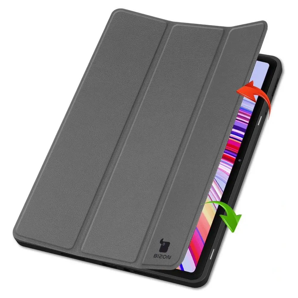 Etui z klapką Bizon Case Tab Lizard do Xiaomi Redmi Pad Pro 12.1 szare