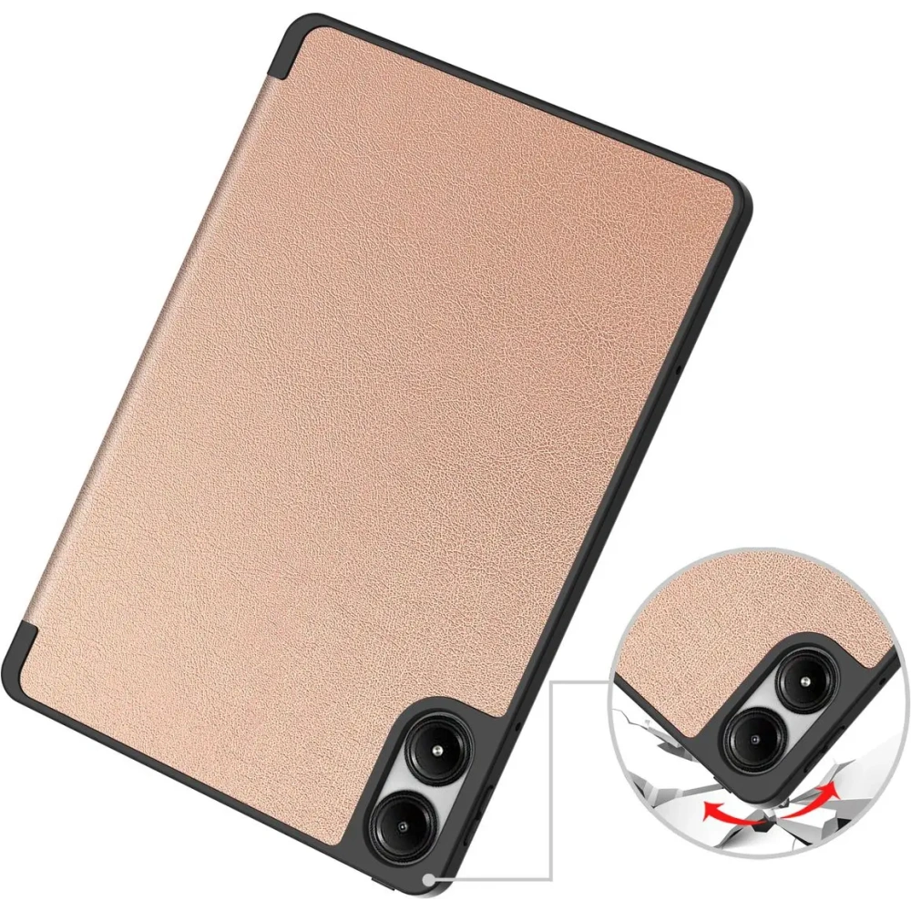 Etui z klapką Bizon Case Tab Lizard do Xiaomi Redmi Pad Pro 12.1 różowozłote