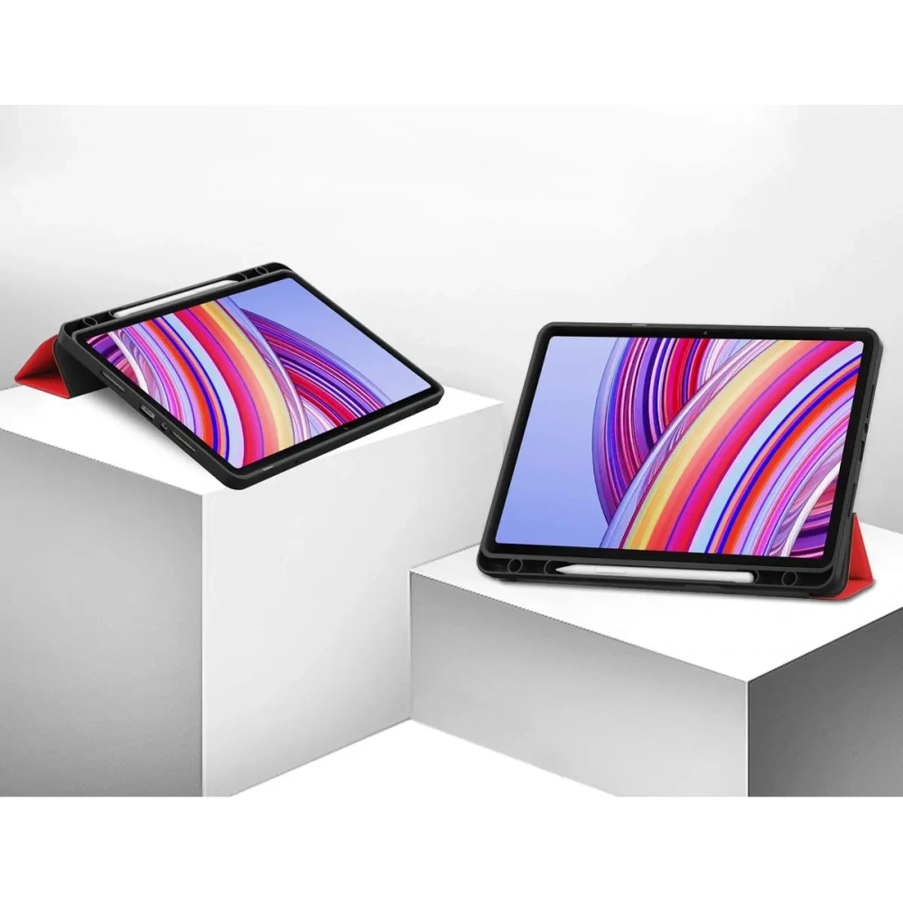 Etui z klapką Bizon Case Tab Lizard do Xiaomi Redmi Pad Pro 12.1 czerwone