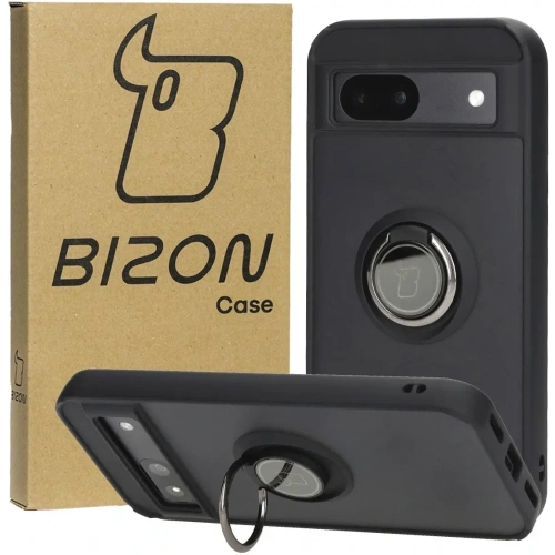 Kup Etui s úchopem na prst Bizon Case Hybrid Ring pro Google Pixel 8a kouřové s černým rámem - BIZ5979 - {ean13} - Sklep Home Screen