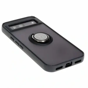 Bizon Case Hybrid Ring Google Pixel 8a smoky cu un cadru negru