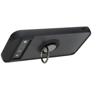 Bizon Case Hybrid Ring Google Pixel 8a smoky with a black frame