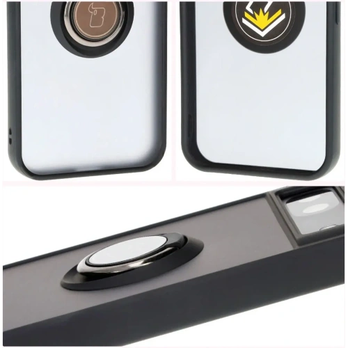 Kup Etui s úchopem na prst Bizon Case Hybrid Ring pro Google Pixel 8a kouřové s černým rámem - BIZ5979 - {ean13} - Sklep Home Screen