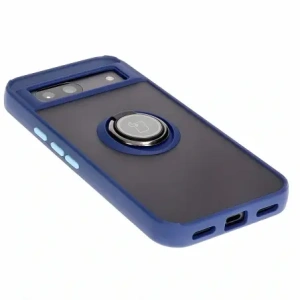 Kup Etui s úchopem na prst Bizon Case Hybrid Ring pro Google Pixel 8a kouřové s modrým rámečkem - BIZ5980 - {ean13} - Sklep Home Screen