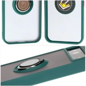 Kup Bizon Case Hybrid Ring Google Pixel 8a rauchig mit einem dunkelgrünen Rahmen - BIZ5742 - {ean13} - Sklep Home Screen