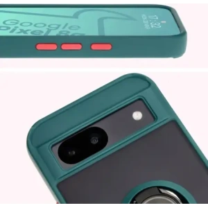 Kup Bizon Case Hybrid Ring Google Pixel 8a rauchig mit einem dunkelgrünen Rahmen - BIZ5742 - {ean13} - Sklep Home Screen