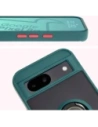 Kup Etui s úchopem na prst Bizon Case Hybrid Ring pro Google Pixel 8a kouřové s tmavě zeleným rámečkem - BIZ5742 - {ean13} - Sklep Home Screen