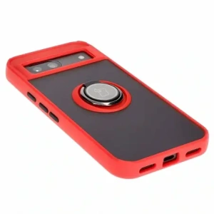 Kup Bizon Case Hybrid Ring Google Pixel 8a rauchig mit einem roten Rahmen - BIZ5743 - {ean13} - Sklep Home Screen