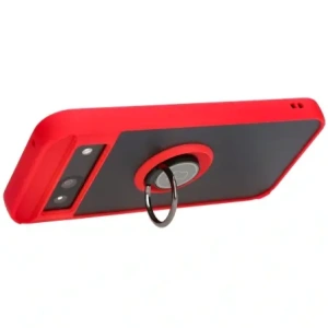 Kup Etui s úchytem na prst Bizon Case Hybrid Ring pro Google Pixel 8a kouřové s červeným rámem - BIZ5743 - {ean13} - Sklep Home Screen