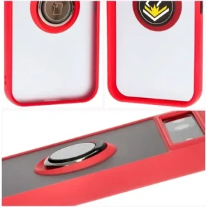 Kup Bizon Case Hybrid Ring Google Pixel 8a rauchig mit einem roten Rahmen - BIZ5743 - {ean13} - Sklep Home Screen