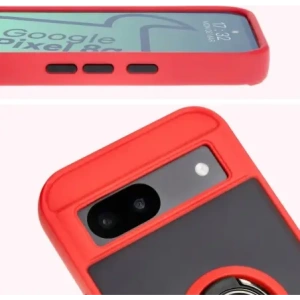 Kup Bizon Case Hybrid Ring Google Pixel 8a rauchig mit einem roten Rahmen - BIZ5743 - {ean13} - Sklep Home Screen