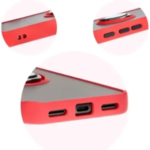 Kup Etui s úchytem na prst Bizon Case Hybrid Ring pro Google Pixel 8a kouřové s červeným rámem - BIZ5743 - {ean13} - Sklep Home Screen