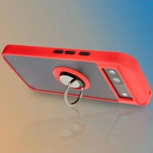 Kup Etui s úchytem na prst Bizon Case Hybrid Ring pro Google Pixel 8a kouřové s červeným rámem - BIZ5743 - {ean13} - Sklep Home Screen