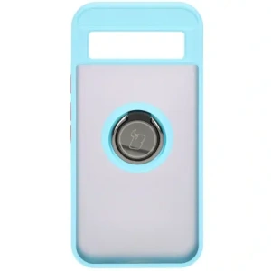 Kup Etui s úchopem na prst Bizon Case Hybrid Ring pro Google Pixel 8a kouřové s jasně modrým rámečkem - BIZ5744 - {ean13} - Sklep Home Screen