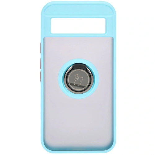 Kup Etui s úchopem na prst Bizon Case Hybrid Ring pro Google Pixel 8a kouřové s jasně modrým rámečkem - BIZ5744 - {ean13} - Sklep Home Screen