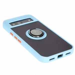 Kup Etui s úchopem na prst Bizon Case Hybrid Ring pro Google Pixel 8a kouřové s jasně modrým rámečkem - BIZ5744 - {ean13} - Sklep Home Screen