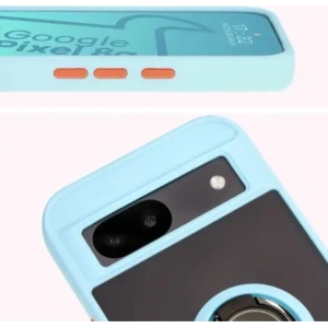 Kup Etui s úchopem na prst Bizon Case Hybrid Ring pro Google Pixel 8a kouřové s jasně modrým rámečkem - BIZ5744 - {ean13} - Sklep Home Screen