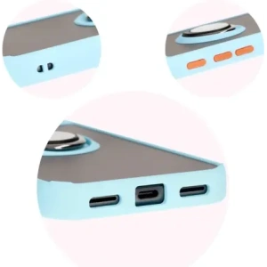 Kup Etui s úchopem na prst Bizon Case Hybrid Ring pro Google Pixel 8a kouřové s jasně modrým rámečkem - BIZ5744 - {ean13} - Sklep Home Screen