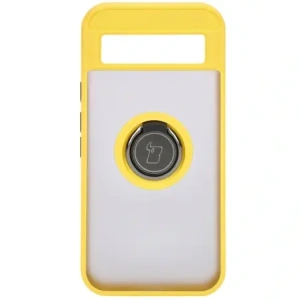 Kup Bizon Case Hybrid Ring Google Pixel 8a rauchig mit einem gelben Rahmen - BIZ5745 - {ean13} - Sklep Home Screen