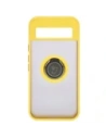 Buy Bizon Case Hybrid Ring Google Pixel 8a smoky with a yellow frame - BIZ5745 - {ean13} - Home Screen Store Europe