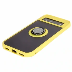 Kup Etui s úchopem na prst Bizon Case Hybrid Ring pro Google Pixel 8a kouřové s žlutým rámem - BIZ5745 - {ean13} - Sklep Home Screen