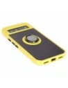 Buy Bizon Case Hybrid Ring Google Pixel 8a smoky with a yellow frame - BIZ5745 - {ean13} - Home Screen Store Europe
