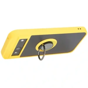 Kup Etui s úchopem na prst Bizon Case Hybrid Ring pro Google Pixel 8a kouřové s žlutým rámem - BIZ5745 - {ean13} - Sklep Home Screen