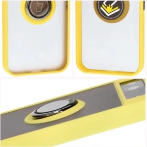Kup Bizon Case Hybrid Ring Google Pixel 8a rauchig mit einem gelben Rahmen - BIZ5745 - {ean13} - Sklep Home Screen
