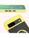 Kup Bizon Case Hybrid Ring Google Pixel 8a fumuriu cu un cadru galben - BIZ5745 - {ean13} - Sklep Home Screen